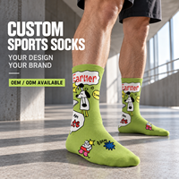 Chaussettes personnalisées OEM pour adultes, chaussettes d'automne en polyester/nylon/coton/fibre de bambou/laine, résistantes aux déchirures, impression numérique 360° sans couture
