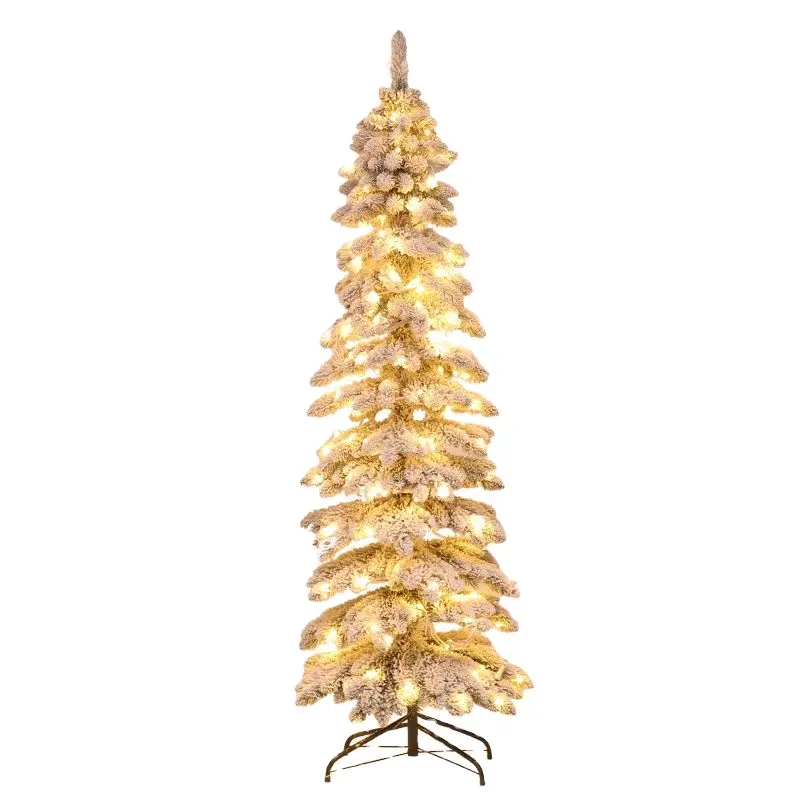 Tinsel xmas עץ popup תחת עיפרון רזה רזה קריסת עץ חג המולד דקורטיבי עם אור הוביל