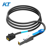 Câble Mini SAS HD SFF-8644 vers SFF-8643 12 Gbit/s SAS3.0, Cordon de Données Externe vers Interne pour Stockage Serveur et Disque Dur de Serveur