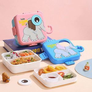 Cartoon Animal Shape <b>Compartment</b> <b>Lunch</b> <b>Box</b> Portable Camping <b>Lunch</b> <b>Box</b> Fashion Children Students <b>Lunch</b> Boxes - Product Image 4