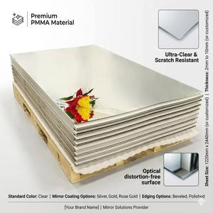 Scratch Resistant Hard Coated <b>Acrylic</b> <b>Mirror</b> Sheet - Anti-Scratch PMMA Panel for High-Traffic Display & Industrial Use - Product Image 3