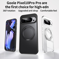 Coque de téléphone transparente antichoc en PC avec support magnétique rotatif pour Google Pixel 11 Pro XL 10A 9 8 9A 8A 10 Pro