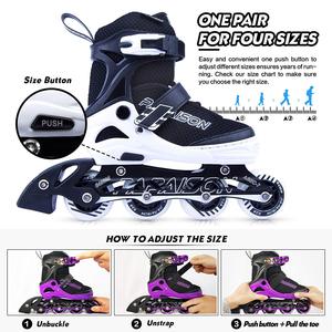 Patinetas en Línea Ajustables para Exteriores PAPAISON, Color Blanco, Rodamientos ABEC-7, Chasis de Aluminio, <span class=keywords><strong>Ruedas</strong></span> de PU, Precio Económico - Product Image 3