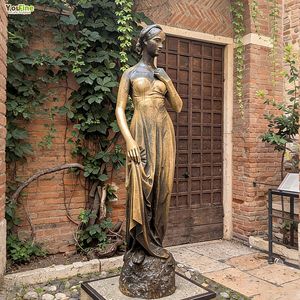 Sculpture de femme debout Juliette en bronze cuivre grandeur nature YOUFINE, moderne, pour l'extérieur, à vendre - Product Image 6