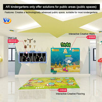 Salle de jeux numérique immersive pour enfants Zhuowei, jeux de projection interactive au sol et au mur avec aménagement personnalisé et ensemble d'équipement complet