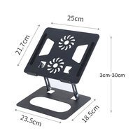 Support d'Ordinateur Portable Métallique Réglable Rotatif à 360 Degrés, Élévateur Refroidissant Pliable, Vente en Gros d'Usine