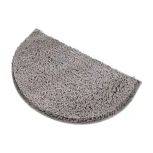 Alfombra de Chenilla Semicircular, Gruesa, Absorbente, Antideslizante, Moderna, Apta para Mascotas, para Baño, Cocina, Decoración del Hogar - Product Image 1