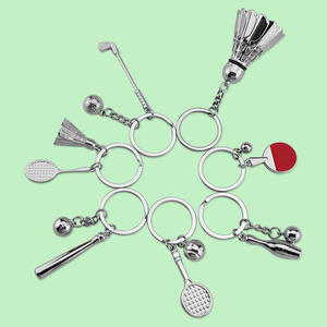 Club deportivo regalos <span class=keywords><strong>de</strong></span> recuerdo deporte creativo juego <span class=keywords><strong>de</strong></span> pelota llaveros tenis béisbol <span class=keywords><strong>Ping</strong></span>-pong bolos <span class=keywords><strong>Golf</strong></span> bádminton llavero - Product Image 3