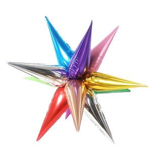 Wholesale 26/40 Inch Raindrop Cones Globos Exploding Explosive Star Ballons Helium Starburst Foil <b>Balloons</b> - Product Image 6