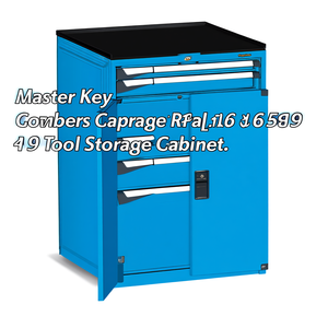Fami Master Key Comfort <b>Drawer</b> Cabinet 36X36 5 <b>Drawers</b> Capri Blue Ral5019 <b>Tool</b> Storage Cabinet - Product Image 2