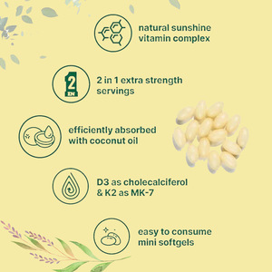 Cápsulas Blandas de <span class=keywords><strong>Vitamina</strong></span> D3 K2 de Alta Calidad, Esenciales para la Salud Ósea y la Absorción de Calcio - Product Image 4