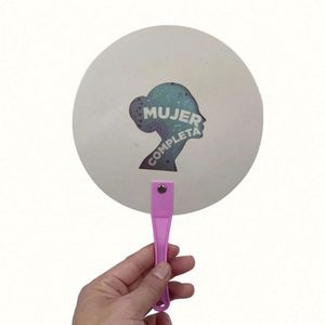 Factory Wholesale Promotion Gift Custom Portable Plastic PP <b>Hand</b> <b>Fan</b> With Cheap Price - Product Image 2