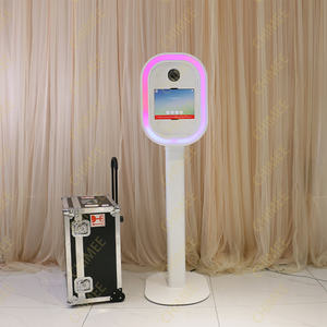 ซัลซ่าบูธไอแพด DSLR Photobooth Kiosk หอยปาร์ตี้งานแต่งงานงานเซลฟี่อุปกรณ์เช่าบูธถ่ายภาพวงรี2025ใหม่ - Product Image 5