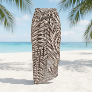 Sarong long imprimé pour femme - Utilisation polyvalente toutes saisons - Product Image 4