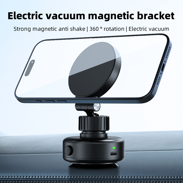 ATB Magnetic Waterproof Car Phone Holder Vacuum Cup 360 Rotation Bendable Phone Mount Stand for Desk and Car Accessories