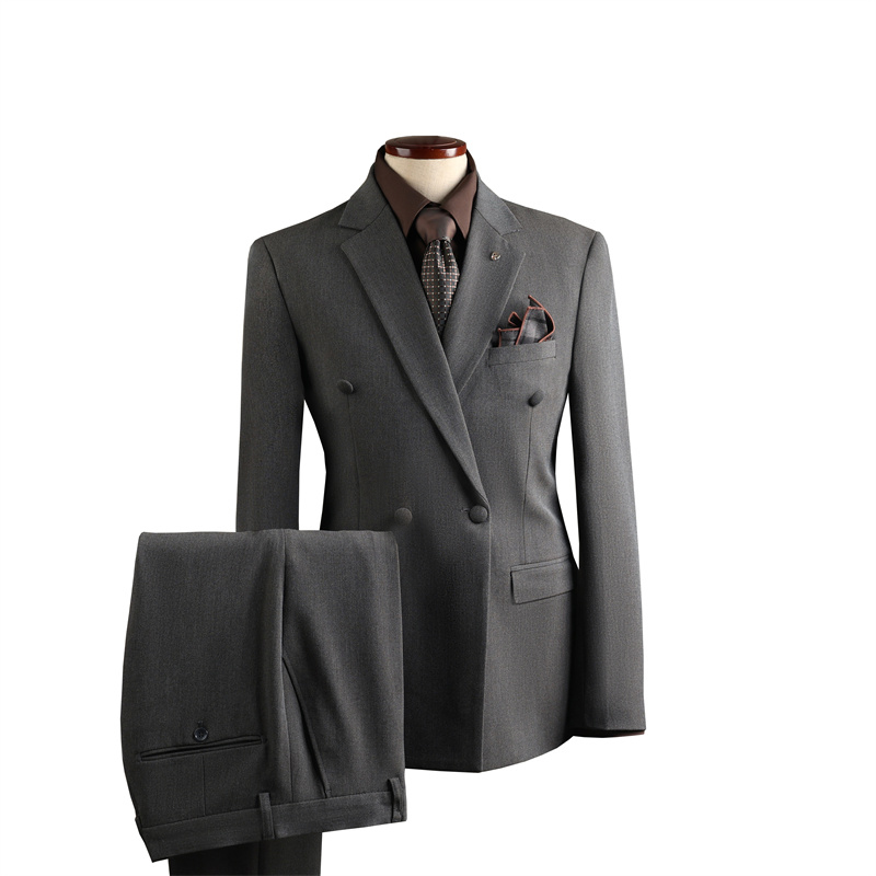 Marrone caffè (abito + gilet + pantaloni eleganti)