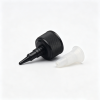 Bouchon distributeur à visser en plastique de 24 mm pour bouteilles, avec bec verseur pour huile capillaire, type OEM/ODM, 24/410