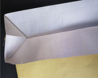 Sac d'emballage perforé en papier kraft laminé à la farine de blé, robuste, avec poignées plates, 20 kg, impression en héliogravure, ruban pour produits chimiques