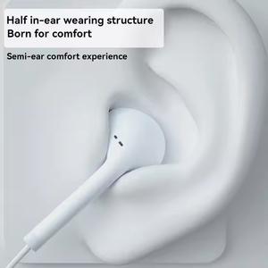 Auriculares universales con cable de 3,5mm y micrófono tipo C, llamadas manos libres, tapones para los oídos con subwoofer, ergonómicos y cómodos - Product Image 3