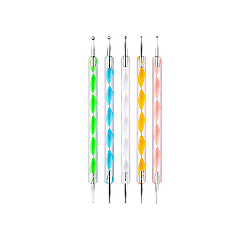 Modelo Dz-b05 / Paquete de 5 bolígrafos de perforación de puntos con varilla en espiral.