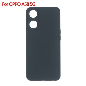 Fabricante al por mayor mate TPU casos suave esmerilado contraportada funda de silicona para teléfono móvil para <span class=keywords><strong>OPPO</strong></span> <span class=keywords><strong>A58</strong></span> <span class=keywords><strong>5G</strong></span> negro - Product Image 1
