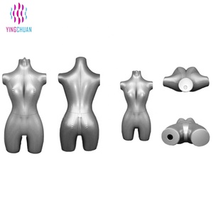 หุ่นโชว์เสื้อผ้าผู้หญิงครึ่งตัวแบบเป่าลม PVC ขายส่ง - Product Image 3