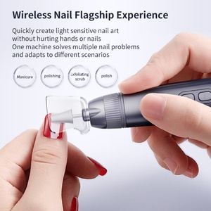 Taladro Eléctrico Inalámbrico para Uñas, Kit de Lima de Uñas Portátil para Uñas Acrílicas y de Gel, Kit de Manicura Portátil para el Hogar, para Manicura y Pedicura - Product Image 3