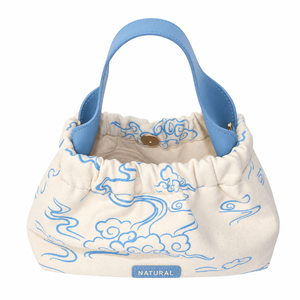 Bolsa de Mano de Lona de Alta Calidad con Diseño de Rayas y Cierre Magnético, Diseño Único para Compras y Desplazamientos en Verano - Product Image 4