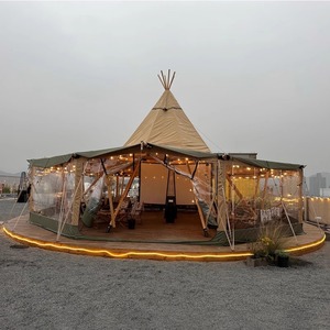 Trigone V Type Oxford Cloth <b>Tent</b> <b>Large</b> Space Outdoor Camping Wedding Event Use - Product Image 2