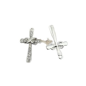 Exquisitos Accesorios de Joyería: Dijes de Cruz de Aleación con Perlas, Cristales y Diamantes de Imitación para <span class=keywords><strong>DIY</strong></span>, Pendientes, Collares y Colgantes de Crucifijo Cristiano - Product Image 5