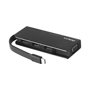 Lenovo Thinkplus 4-in-1 อุปกรณ์ขยายพอร์ตแบบพกพาสำหรับแล็ปท็อป พอร์ต USB-C รองรับ 2.1 และ VGA พอร์ต USB 2.0 มีสินค้าในสต็อก 4X90W86497 - Product Image 5