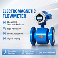Medidor de Flujo Electromagnético Industrial NOVA con Revestimiento de PTFE, 4 a 20 mA, Modbus RS485