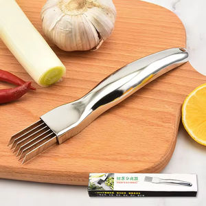 Dispositif de coupe d'échalote en acier inoxydable <span class=keywords><strong>pour</strong></span> <span class=keywords><strong>couper</strong></span> l'échalote Shred Green Onion Cutter Slicer Peeler Chopper Gadgets de cuisine - Product Image 3