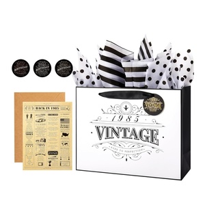 Sac de transport pour dames recyclé blanc/marron/noir/vert/Art/Kraft/sac en papier enduit sac à provisions pour vêtements/vêtements/cadeau - Product Image 5