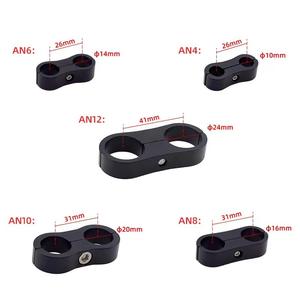 Abrazadera Separadora de Mangueras AN4 AN6 AN8, Adaptador de Soporte para Manguera de Combustible/Aceite de 3/8, Clip de Tubo de Doble Orificio para Coche Modificado - Product Image 4