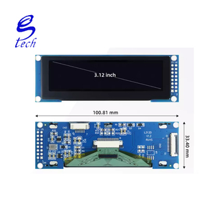 คุณภาพสูงแบรนด์เดิม 3.12 นิ้ว OLED หน้าจอ LCD SSD1322 จอแสดงผล 256x64 โมดูล 16 พิน 8 บิตพอร์ตขนาน SPI - Product Image 2