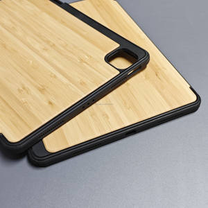 Étui pour tablette antichoc simple en bois naturel de couleur claire pour iPad Air 13 Service de gravure personnalisable pour <span class=keywords><strong>Mate</strong></span> <span class=keywords><strong>Pad</strong></span> Air <span class=keywords><strong>12</strong></span> - Product Image 3