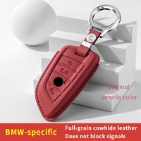 Housse de clé de voiture de luxe, fabriquée en cuir de vachette de première qualité pour une utilisation antidérapante et résistante à l'usure, adaptée aux modèles BMW Z4 et autres modèles BMW.