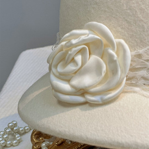 Chapeau cloche rayé pour femme <span class=keywords><strong>Angela</strong></span> & William - Chapeau bob d'été - 100% coton - Cordon de serrage réglable - Blanc - Product Image 3