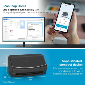 Pour Fujitsu <span class=keywords><strong>ScanSnap</strong></span> ix1400/1500/1600 haute vitesse HD couleur double face A4 alimentation papier automatique scanner intelligent - Product Image 5