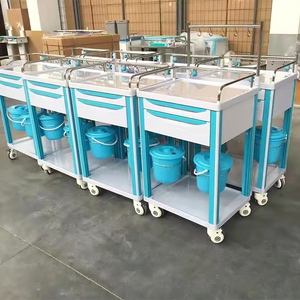 Chariot d'anesthésie médical certifié CE Classe II I Care avec roues, chariot d'urgence en ABS, modèle HS-AT 850, garantie de 2 ans - Product Image 4