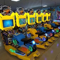 Simulateur de course automobile vidéo à écran LCD HD 22 pouces, mini-arcade à monnayeur pour divertissement intérieur pour enfants