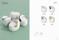 Nouvelle toilette monobloc en céramique au design moderne en forme d'œuf, avec chasse d'eau double et siphon en S, WC sur pied