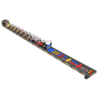 Château coquin bon marché multicolore de sécurité terrain de jeu intérieur préscolaire château plein d'entrain commercial terrain de jeu intérieur avec toboggan