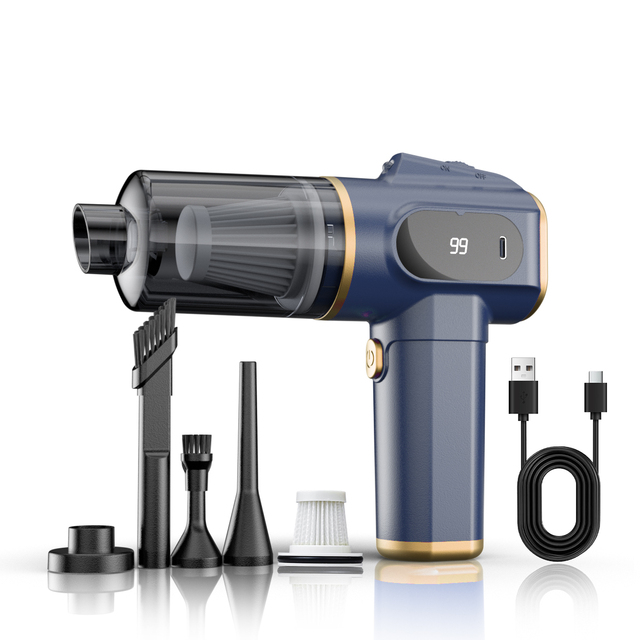2-in-1 Cordless Electric Air Duster and Mini Car Vacuum for Home or Office Computers