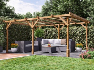 Meubles d'extérieur personnalisables de 36 pièces, gazébes <span class=keywords><strong>en</strong></span> <span class=keywords><strong>bois</strong></span>/pergola pour jardin/cour/cour - Product Image 6