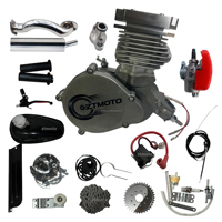 Motore a benzina Ztmoto con cilindro rivestito in Nikasil per biciclette a 2 tempi, set motore MZ65 con scarico silenzioso, carburatore PHBG21mm, 85cc di potenza.