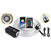 Kit de Luces de Techo de Fibra Óptica para Auto y Hogar, 500 Piezas, Luces de Techo con Control Remoto, Efecto de Estrellas Fugaces