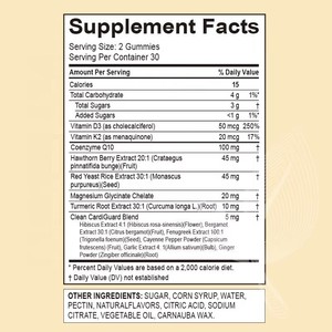 Gomitas CoQ10 Personalizadas Meelefu con Bergamota, Hibisco, Vitamina K2+D3, Glicinato de Magnesio y Pimienta de Cayena para la Salud del Corazón - Product Image 5