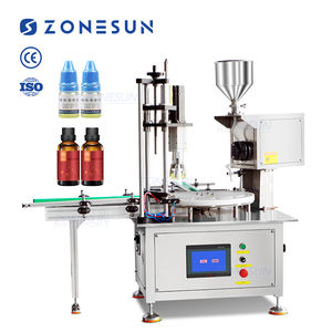 ZONESUN ZS-AFC47 Macchina Automatica Monoblocco da Tavolo con Pompa Peristaltica Rotante per Riempimento e Tappatura di Smalto per Unghie e Cosmetici in Pasta - Product Image 1